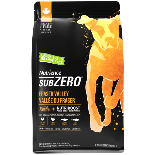 Nutrience SubZero Fraser Valley High - Protein Dry Dog Food for Large Breeds, 10kg