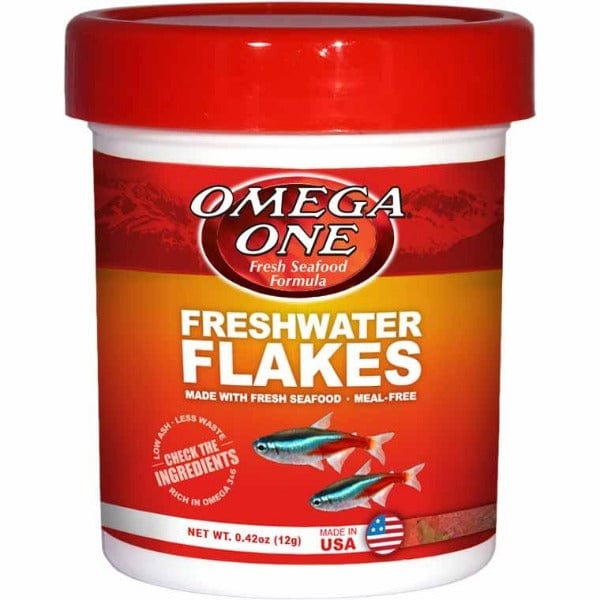 Omega One Premium Freshwater Fish Flakes for All Freshwater Aquarium Fish