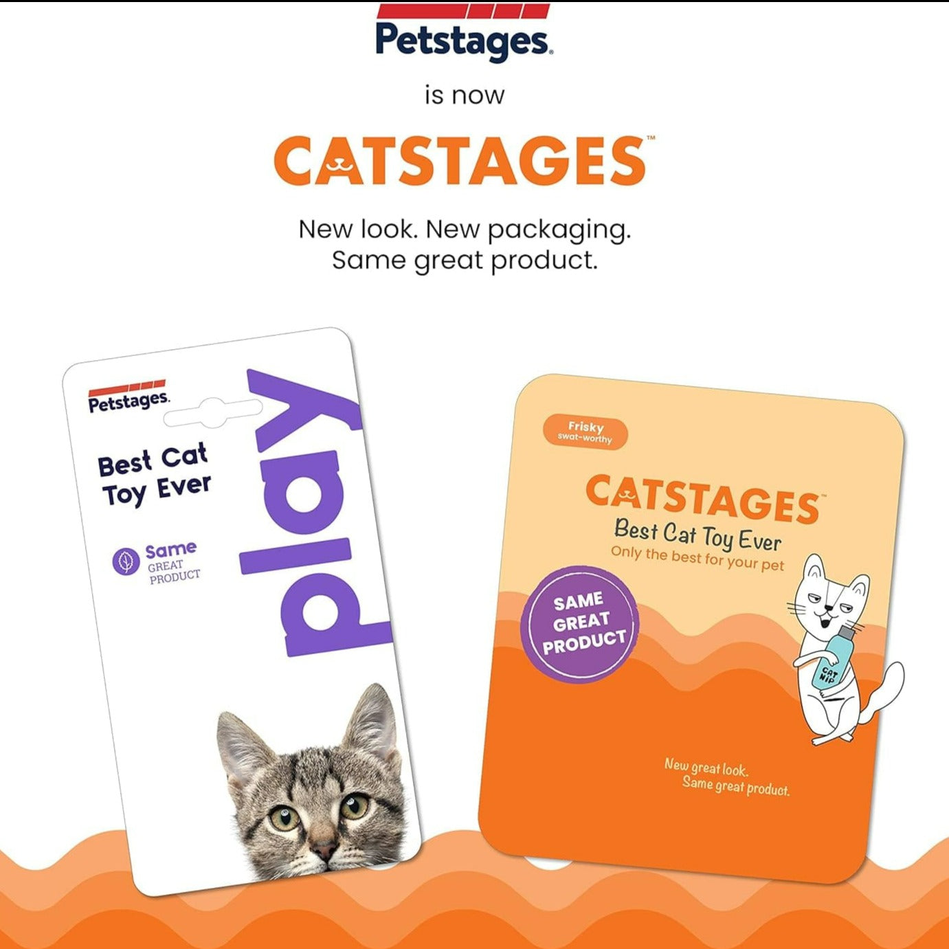 Petstages Tons of Tails Colorful Dental Cat Chew Toy for Kitty Entertainment