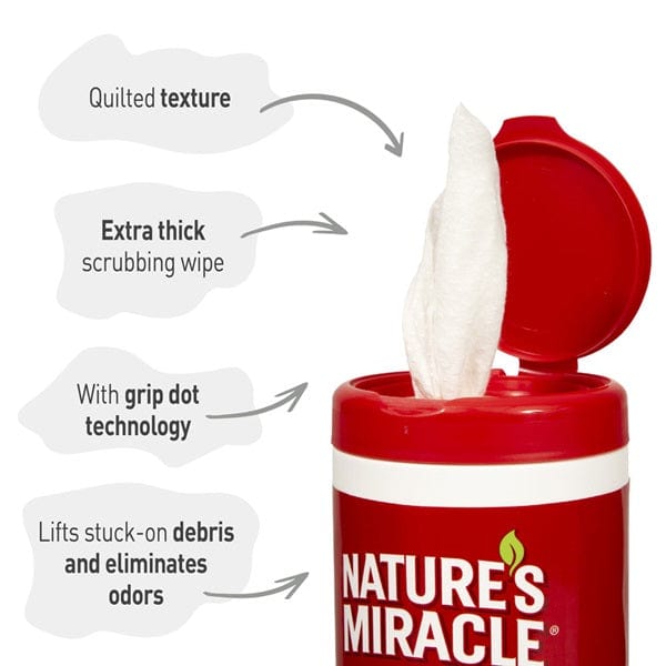 Nature's Miracle Convenient Small Animal Cage Scrubbing and Deodorizing Wipes