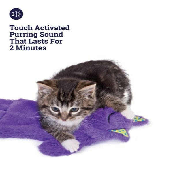 Petstages Soft and Cozy Purr Pillow Kitty Cat Plush Toy for Feline Companions