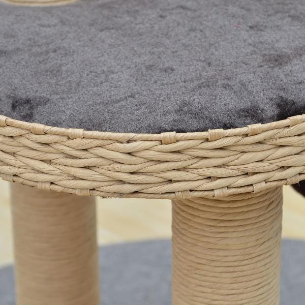 PetPals Indoor Multi - Level Cat Tree with Scratch Posts and Toy