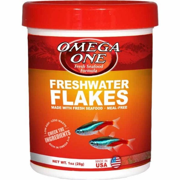 Omega One Premium Freshwater Fish Flakes for All Freshwater Aquarium Fish