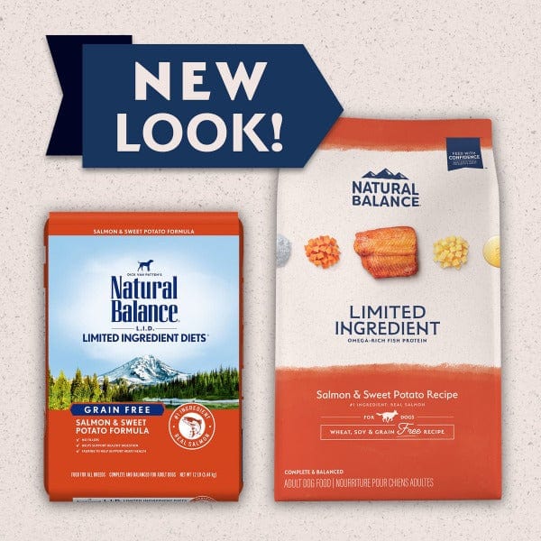 Natural Balance Adult Dry Dog Food - Limited Ingredient Recipe with Salmon and Sweet Potato