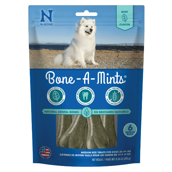 N-Bone Fresh Breath Bone-A-Mints Dog Treats for All Stages