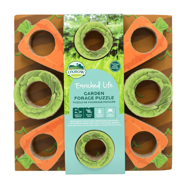 Oxbow Enriched Life Garden-Themed Forage Puzzle Toy for Small Pets