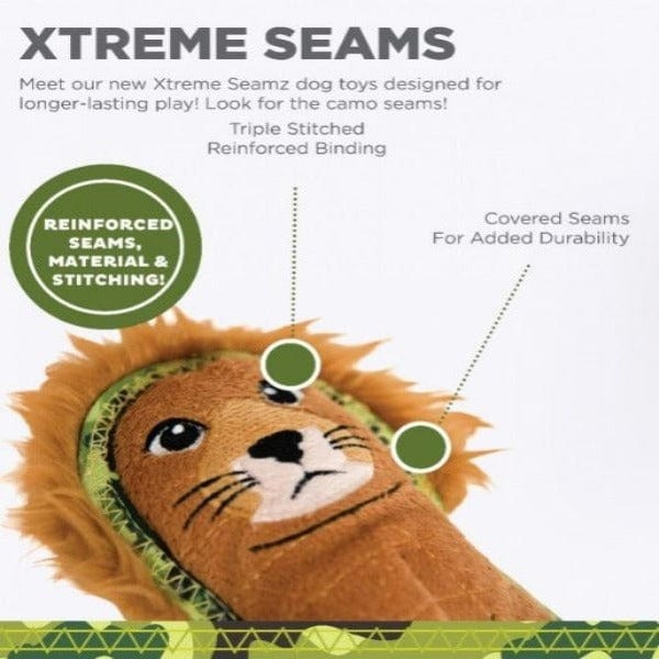 Outward Hound Xtreme Seamz Durable Small Dog Chew and Cuddle Toy