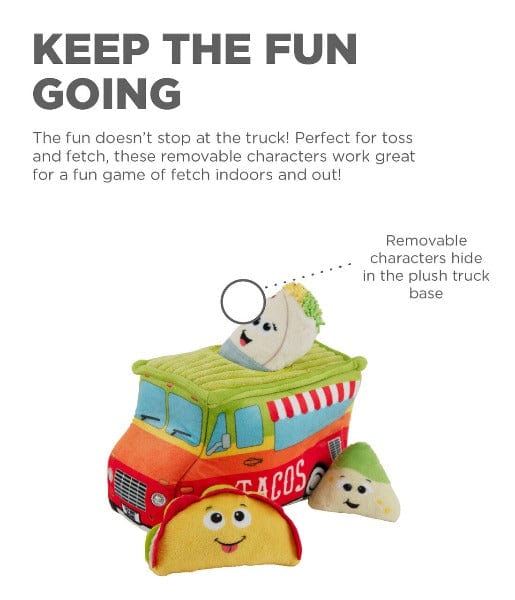 Outward Hound Interactive Plush Hide and Seek Dog Toy Puzzle - Hide A Taco