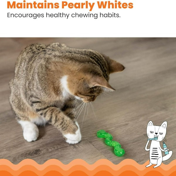 Petstages Orkakat Wiggle Worm: Durable, Catnip - Infused Dental Cat Toy