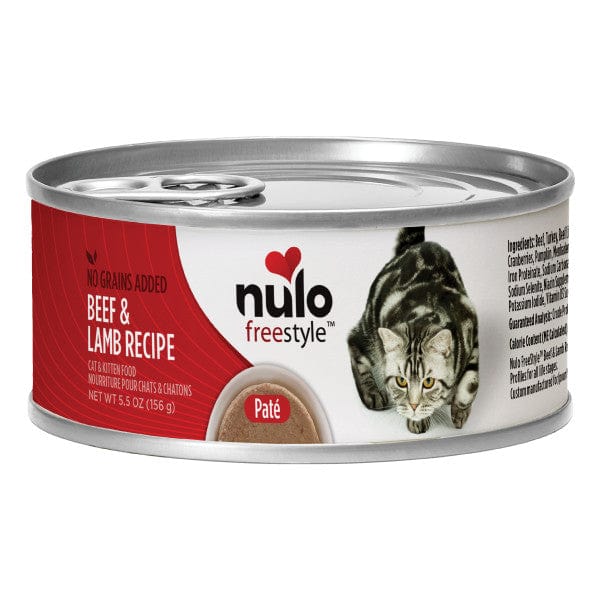 Nulo Freestyle 5.5oz Grain-Free Canned Cat Food with Real Beef & Lamb