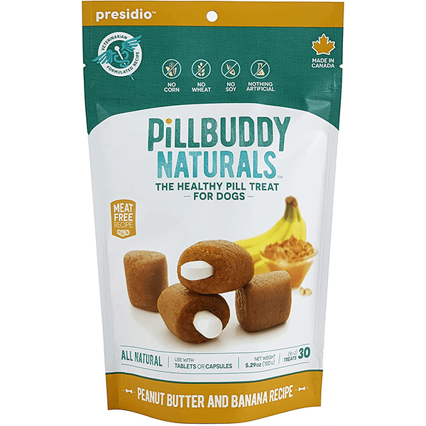 Pill Buddy Naturals Dog Pill - Hiding Treat with a Delectable Peanut Butter and Banana Recipe