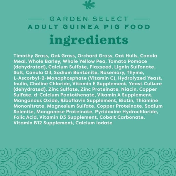 Oxbow Garden Select High - Quality Adult Guinea Pig Food