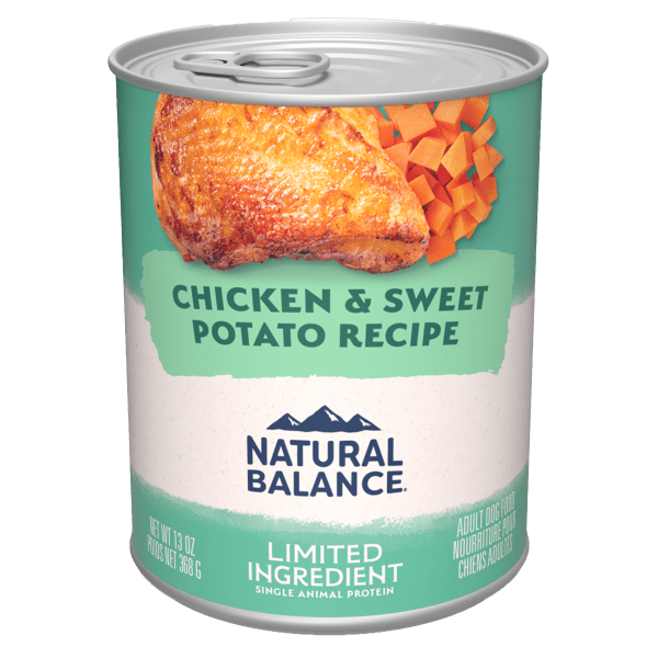 Natural Balance Premium Limited Ingredient Canned Dog Food with Chicken and Sweet Potato Recipe