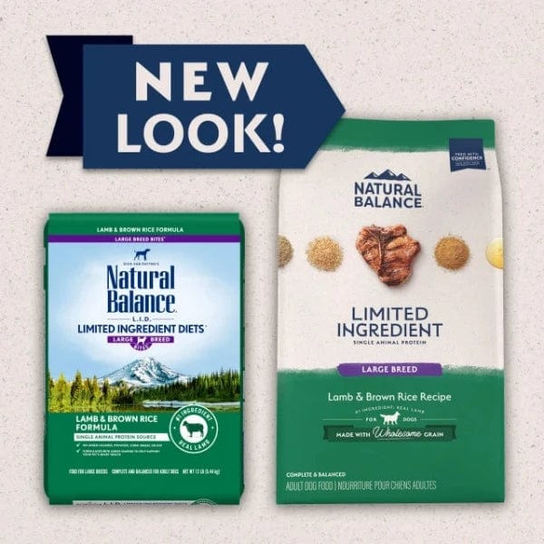 Natural Balance Large Breed Adult Dry Dog Food with Limited Ingredient Lamb & Brown Rice, 26lb Package