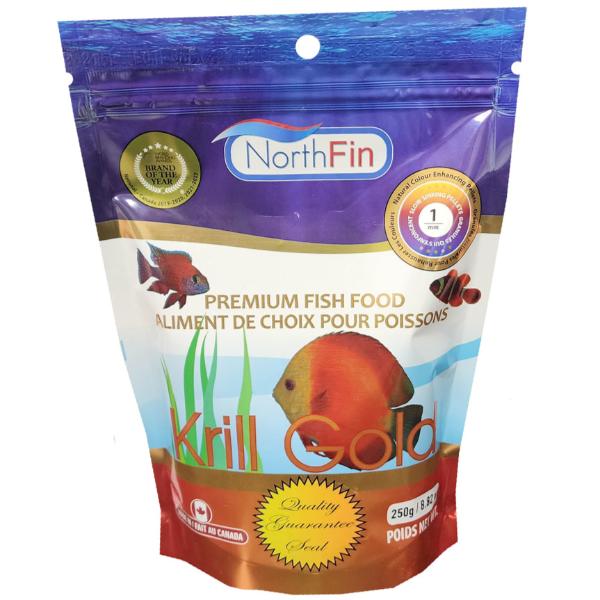 NorthFin Premium Antarctic Krill Gold Fish Food for Aquatic Pets