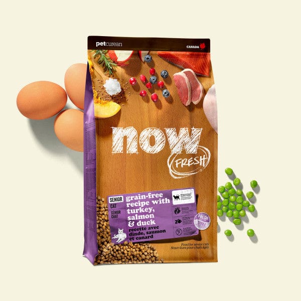 Now Fresh Premium Senior Dry Cat Food with Turkey, Salmon, and Duck
