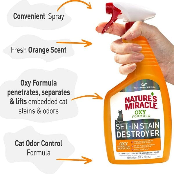Nature's Miracle Super - Oxygenated Oxy Formula for Removing Set - in Cat Stains and Odors