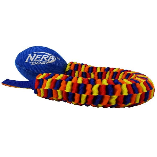 Nerf Dog High - Performance Vortex Chain Tug Plush Football Toy