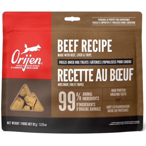 Orijen High - Quality Freeze - Dried Dog Treats with Beef Recipe