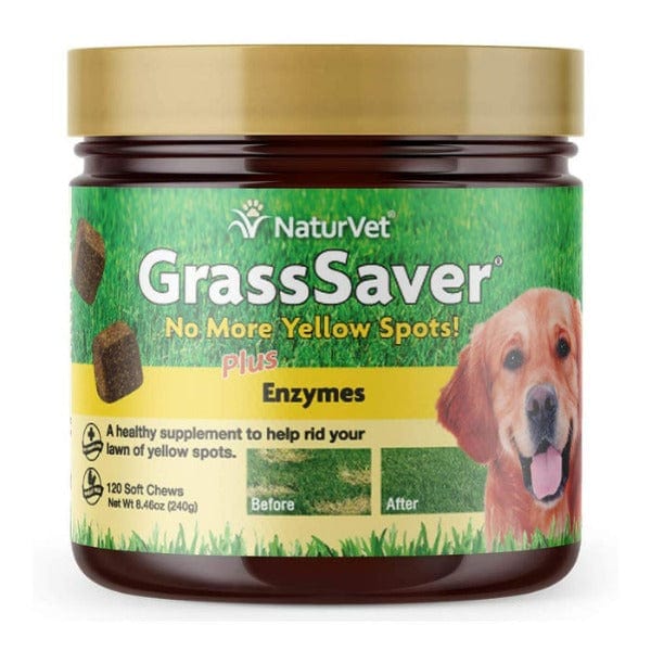 NaturVet GrassSaver Soft Chews for Dogs - Eliminate Yellow Spots on Your Lawn