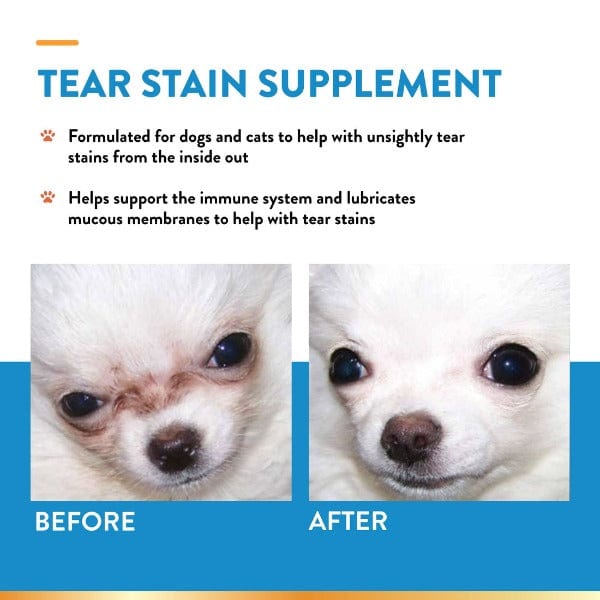 NaturVet Lutein-Enriched Soft Chews Tear Stain Supplement for Dogs and Cats