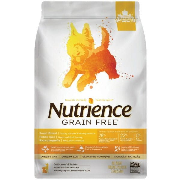 Nutrience Small Breed Grain-Free Dry Dog Food with Turkey, Chicken & Herring - Ideal for All Life Stages