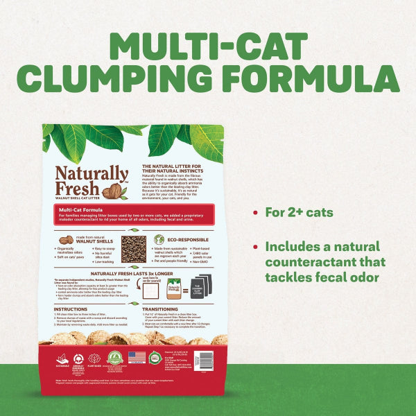 Naturally Fresh All - Natural Multi - Cat Odor - Fighting Cat Litter