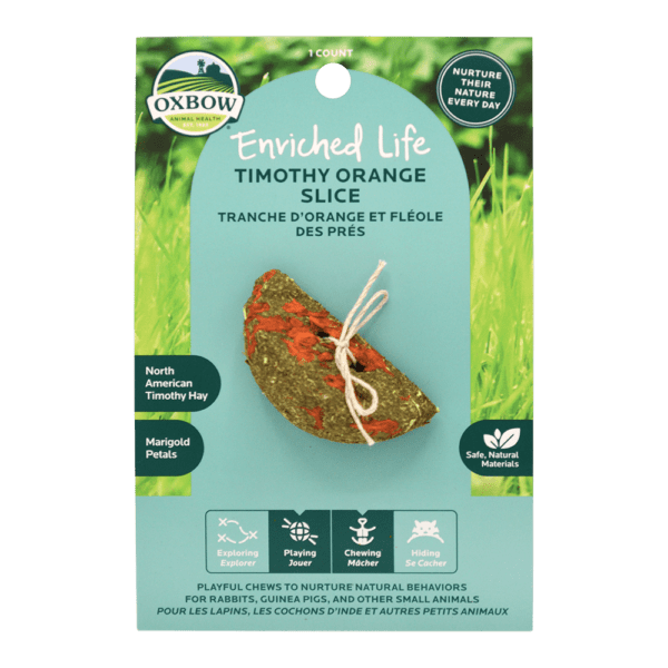 Oxbow Enriched Life - High - Fiber Timothy Orange Slice Treat for Pets