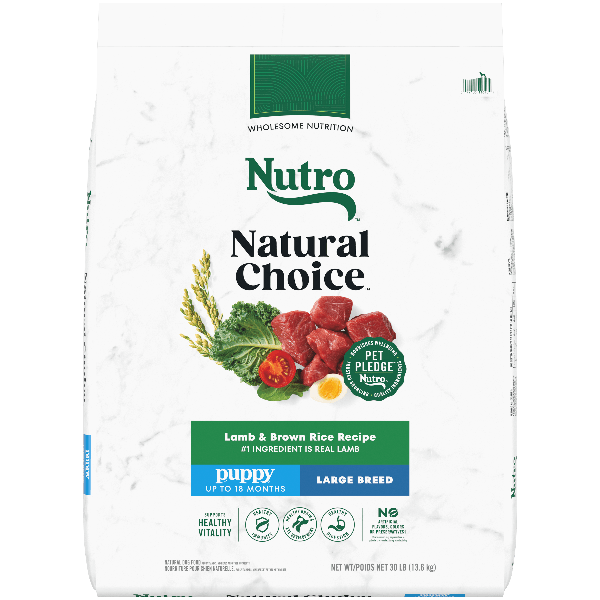 Nutro Natural Choice 30lb Large Breed Puppy Dry Dog Food with Lamb & Brown Rice
