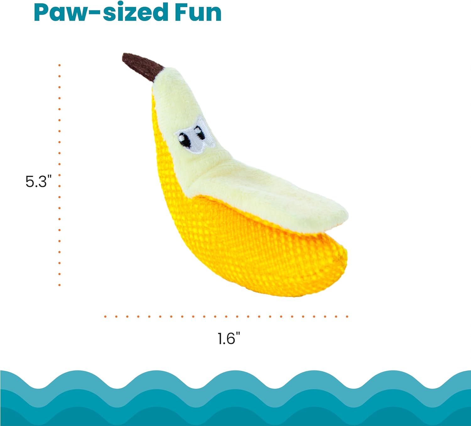 Petstages Dental Banana Interactive Cat Chew Toy for Optimal Feline Dental Care