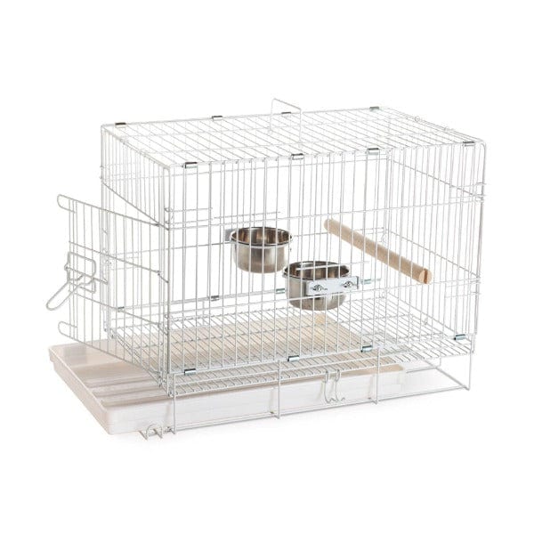 Prevue Pet White Foldable Travel Cage for Medium to Large Birds