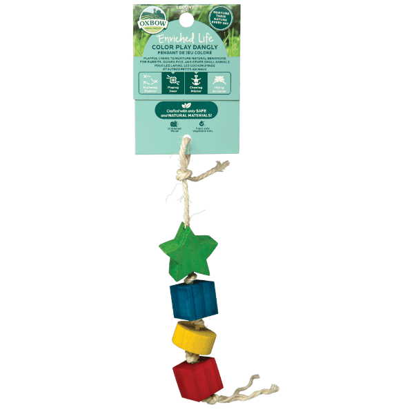 Oxbow Enriched Life Colorful Play Dangly Toy for Small Pets