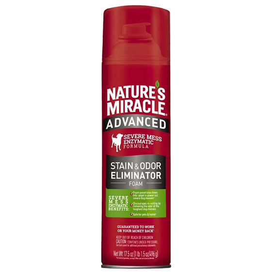 Nature's Miracle Premium Advanced Dog Stain and Odor Eliminating Foam Cleaner