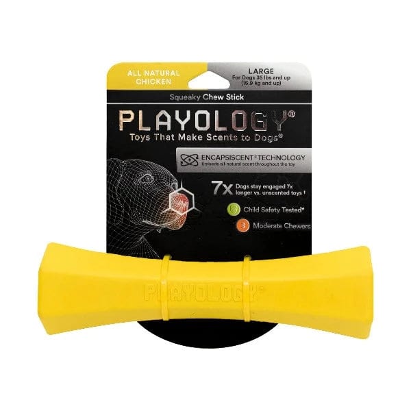 Playology Interactive Squeaky Chew Stick Toy for Dogs
