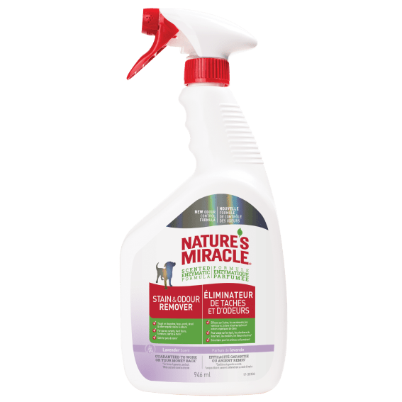 Nature's Miracle Lavender-Scented Dog Stain and Odor Remover for Multiple Surfaces