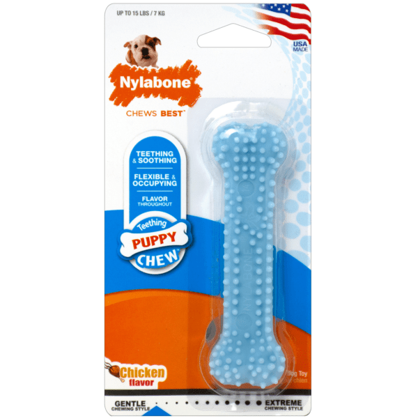 Nylabone Flexible Puppy Chew Toy for Teething and Soothing with Dental Benefits