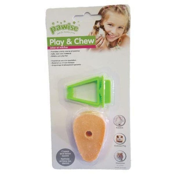 Pawise Mineral Carrot Chew - Ideal for Small Animals' Play & Dental Care