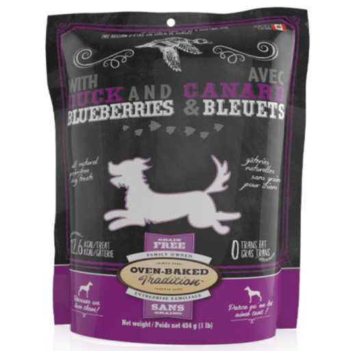 Oven-Baked, Grain-Free, Traditional Duck and Blueberries Delightful Dog Treats