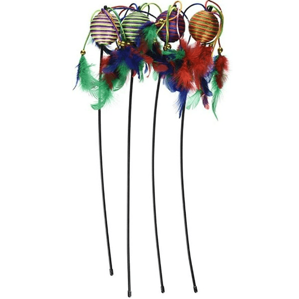 Penn Plax Interactive Wand Cat Toys; Two Different Styles Available