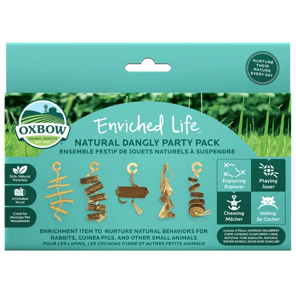 Oxbow Enriched Life - All - Natural Dangly Treat Party Pack for Small Pets