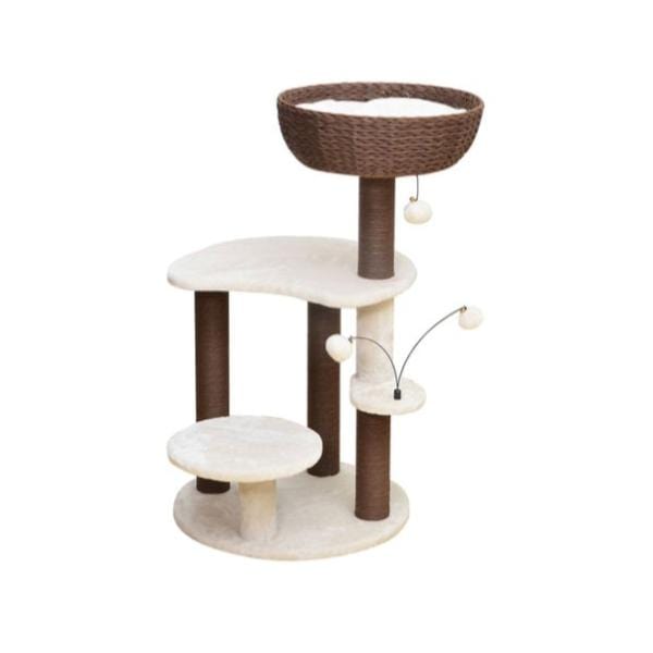 PetPals Boho Chic 5 - Level Quartz Cat Tree for Energetic Felines