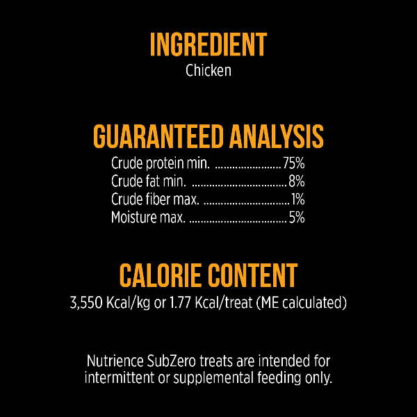 Nutrience Premium SubZero Freeze - Dried Chicken Treats for Dogs