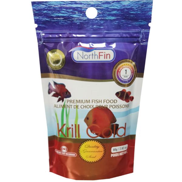 NorthFin Premium Antarctic Krill Gold Fish Food for Aquatic Pets