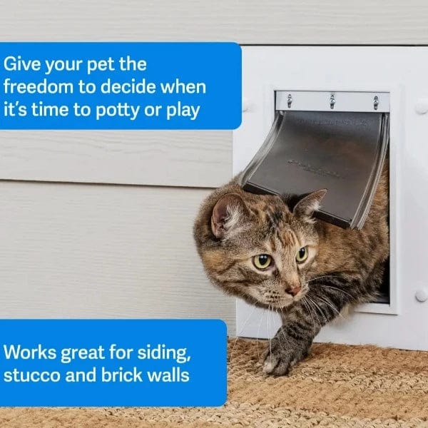 PetSafe Telescoping Wall Entry Pet Door for Cats and Dogs in Multiple Sizes