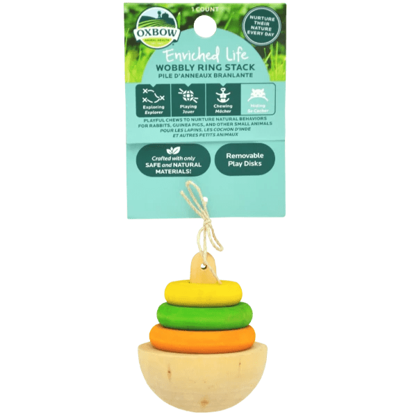 Oxbow Enriched Life - Fun Wobbly Ring Stack for Small Pets