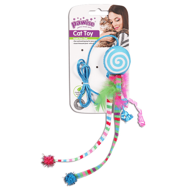 Pawise Colorful Octopus Cat Toy with Catnip and Rattle