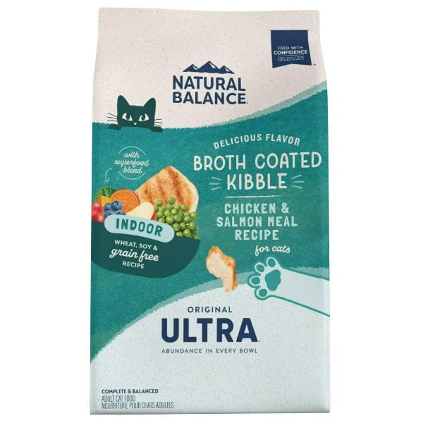 Natural Balance Original Ultra Grain-Free Indoor Dry Cat Food with Chicken Meal and Salmon Recipe for Adult Cats