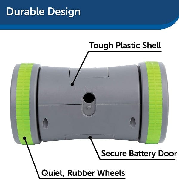 PetSafe Interactive Kibble Chase Roaming Treat Dispensing Dog Toy for Enhanced Canine Entertainment