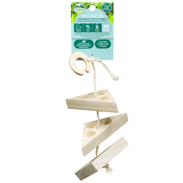 Oxbow Enriched Life - Innovative Triangle Tilt'n Treat for Small Pets