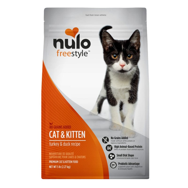 Nulo Freestyle Grain-Free Dry Cat Food: Turkey & Duck Recipe for Kittens & Adult Cats